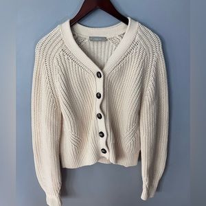 Everlane Texture Cotton Cardigan - Canvas Color